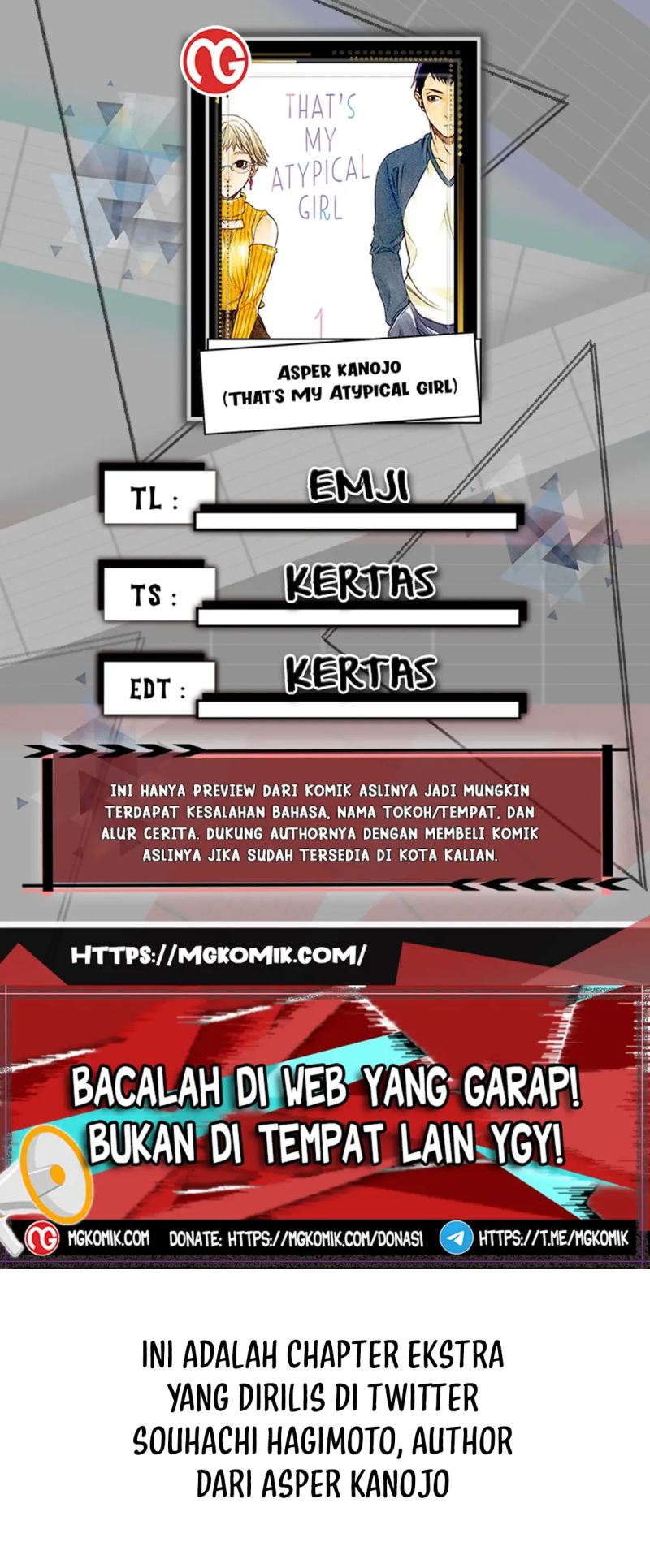 Asuperu Kanojo Chapter 22.5 Gambar 1